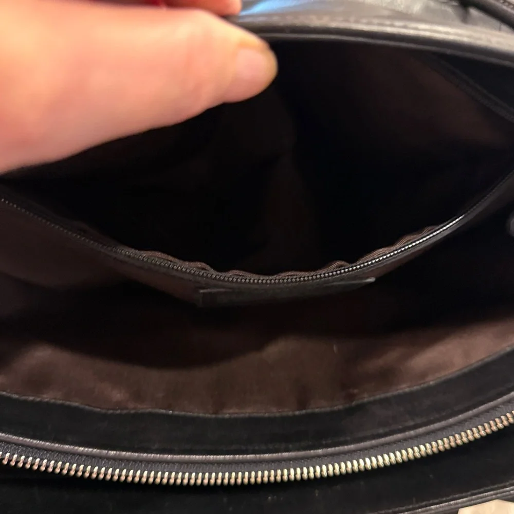 Coach Vintage Legacy Black Leather Tote with Double Handles - Picture 10 of 13